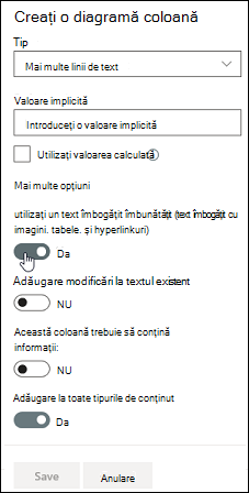 Utilizarea unui text îmbogățit îmbunătățit