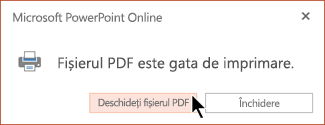 Fișierul PDF este gata