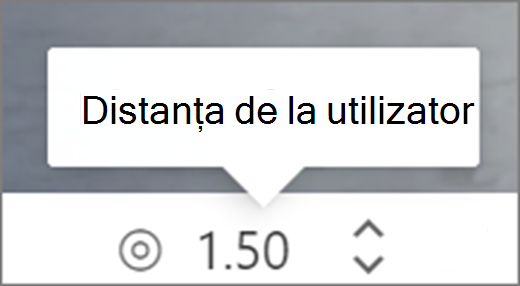 Distanță de la interfața utilizator