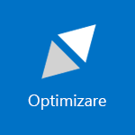 Captură de ecran a unei dale care arată cuvântul Optimizare