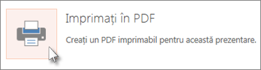 Imprimarea diapozitivelor ca PDF