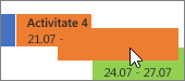 Drag tasks between rows and timelines