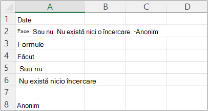 Rezultate din exemplul 5