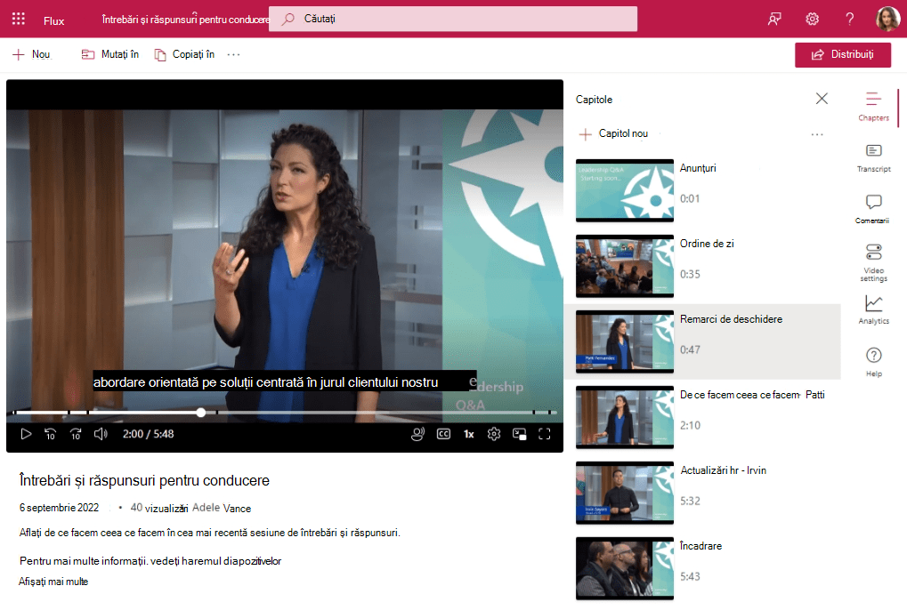 Stream Web App pe un dispozitiv Surface