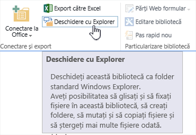 SharePoint 2016 deschis cu Explorer în IE11