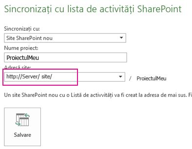 Sincronizarea la o nouă imagine de site SharePoint