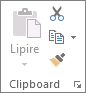 Grupul Clipboard în fila Pornire