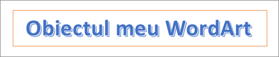 Exemplu de WordArt