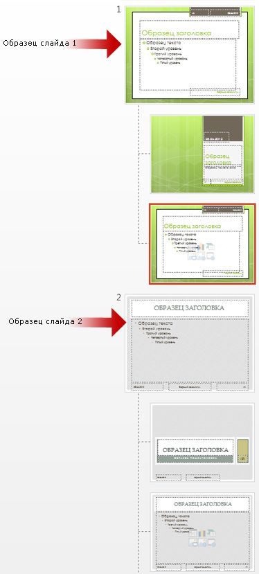 Несколько образцов слайдов