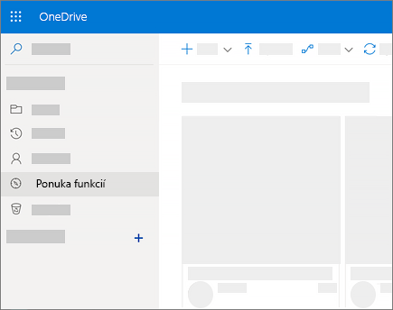 Snímka obrazovky zobrazenia Objavovanie vo OneDrive for Business