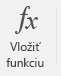 Tlačidlo Vložiť funkciu.