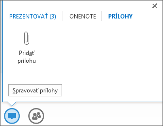 Snímka obrazovky pri pridávaní prílohy