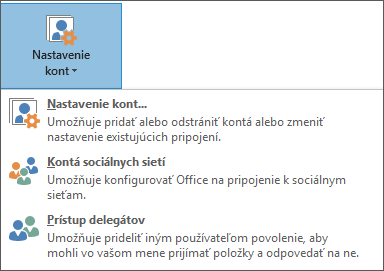 Snímka obrazovky pri pridávaní delegáta v programe outlook