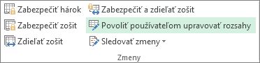 Povolenie úprav zmien používateľmi