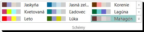 Galéria výberu farebných schém