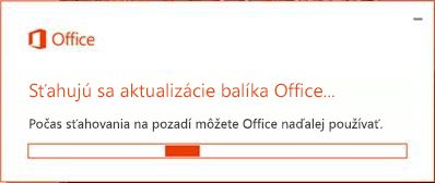 Sťahovanie aktualizácií balíka Office