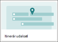 Šablóna zoznamu itinerára udalostí