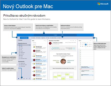 Príručka so stručným návodom pre Outlook 2016 pre Mac