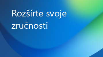 Obrázok s prekrytím textu, ktorý hovorí, že zvýšte svoje zručnosti