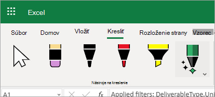 Úprava údajov pomocou písania rukou