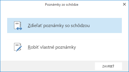 Zdieľanie poznámok