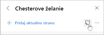 Snímka obrazovky s tlačidlom Pridať poznámku