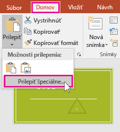 show paste special option