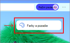 Výber farieb a pozadí