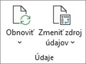 Pás s nástrojmi v programe Excel