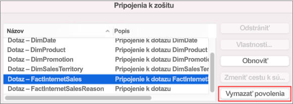 Odstránenie uložených prihlasovacích údajov pre údajové pripojenie v Macu