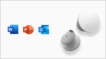 Slúchadlá Surface Earbuds s aplikáciami balíka Office