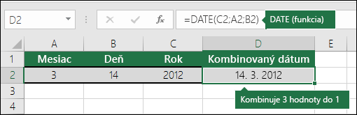 Funkcia DATE, príklad 2