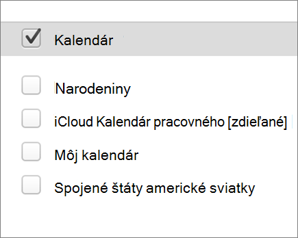 Kalendár iCloud v Outlook 2016 pre Mac