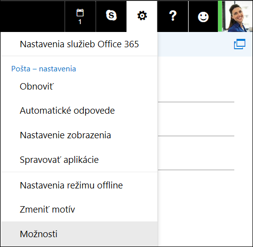 Možnosti nastavenia Outlooku na webe 