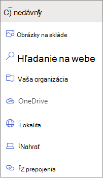 Obrázok možností výberu súborov.