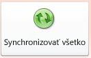 Tlačidlo Synchronizovať všetko v zobrazení Backstage Accessu