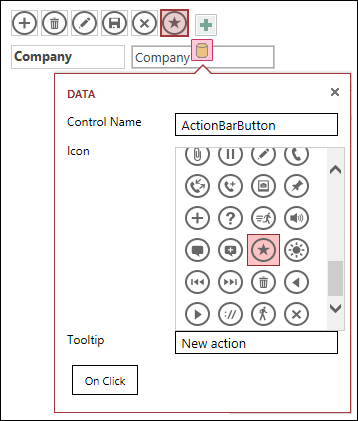 Add custom controls in an access app