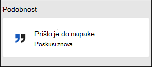 Napaka Nekaj je bilo narobe v Word