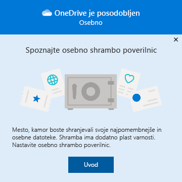 Osebne shramba poverilnic – uvod