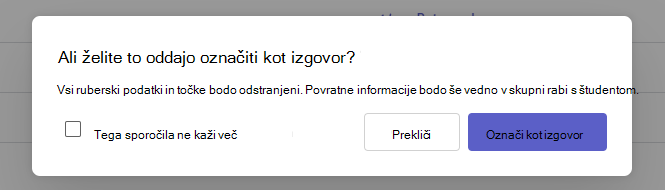 izgovorjeno pogovorno okno