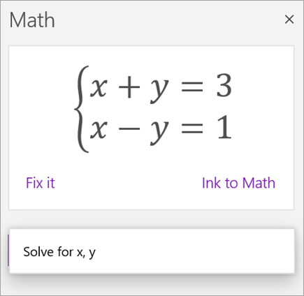 A systems equation written with brackets