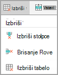 Meni» Izbriši «za Android