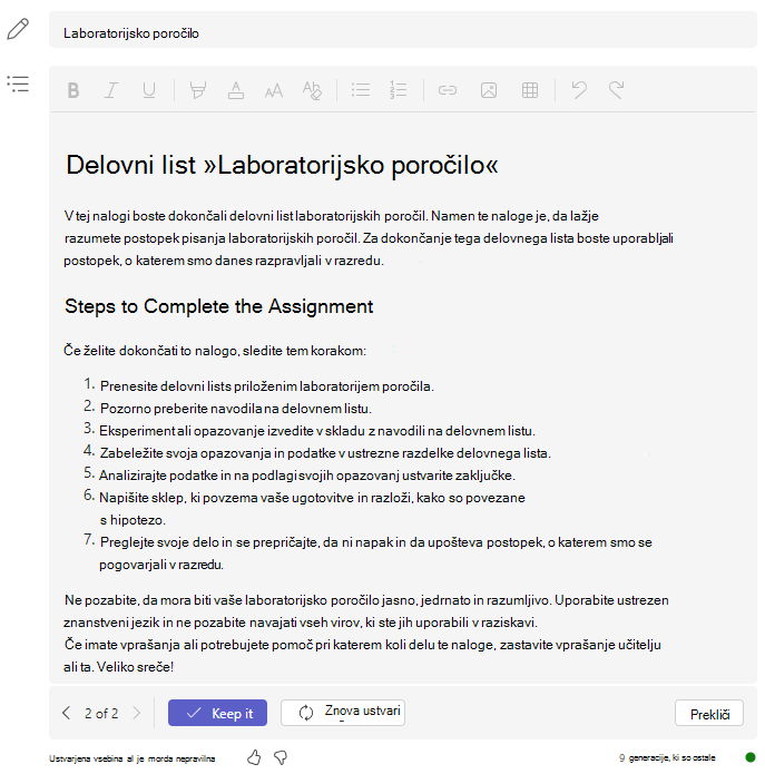 lab report steps