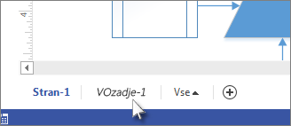 Zavihek »Ozadje« v Visiu