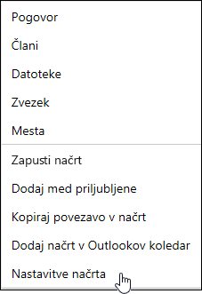 Dobite e-pošto o načrtu