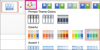 chage the color scheme of the timeline