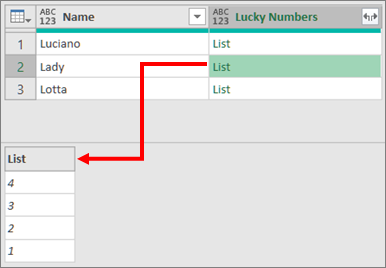 Expanding a List complex column