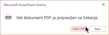 Vaš dokument PDF je pripravljen.