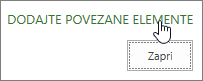 Dodaj povezan element