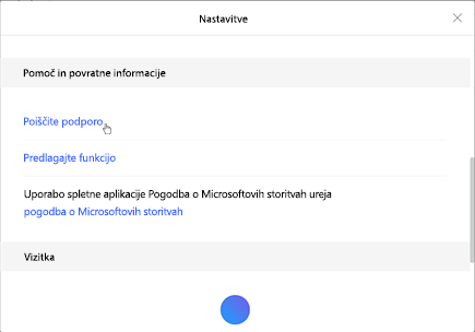 Tapnite »Pridobivanje podpore«